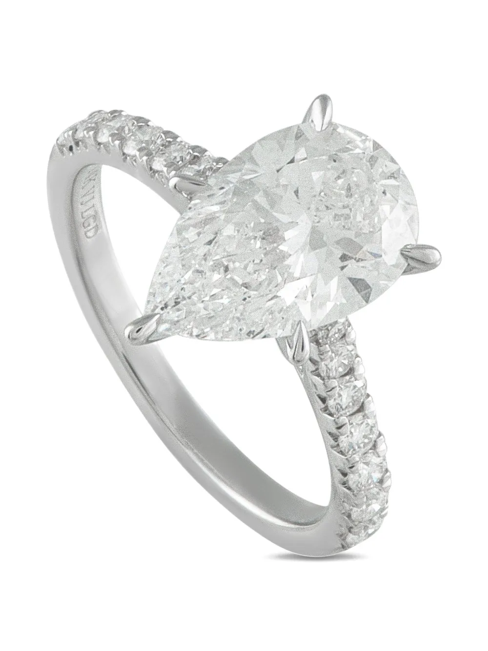 LB Exclusive 14K white gold lab-grown diamond ring - シルバートーン LB Exclusive 14K white gold lab-grown diamond ring - シルバートーン