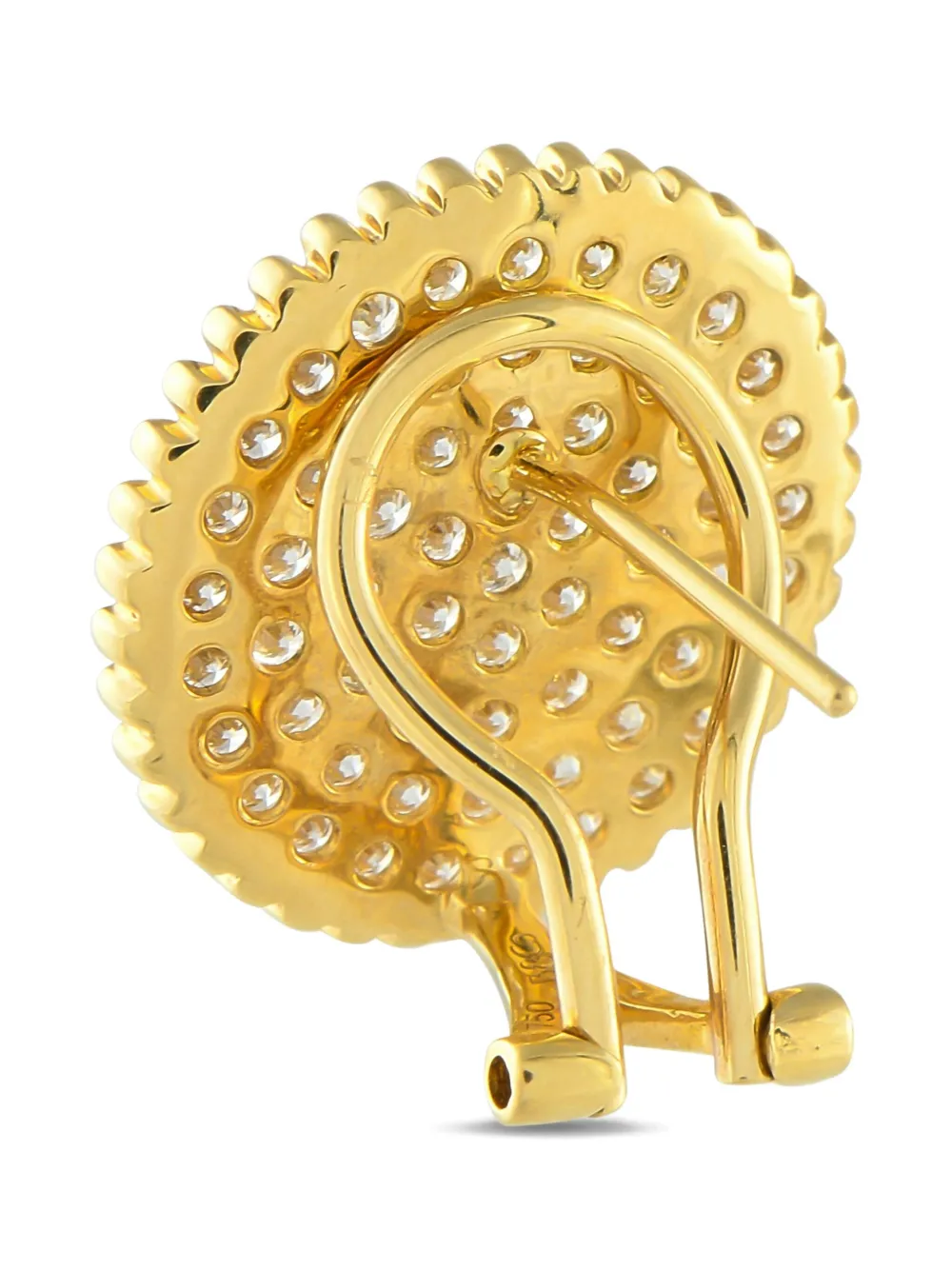 LB Exclusive 18K yellow gold diamond earrings | Image 2