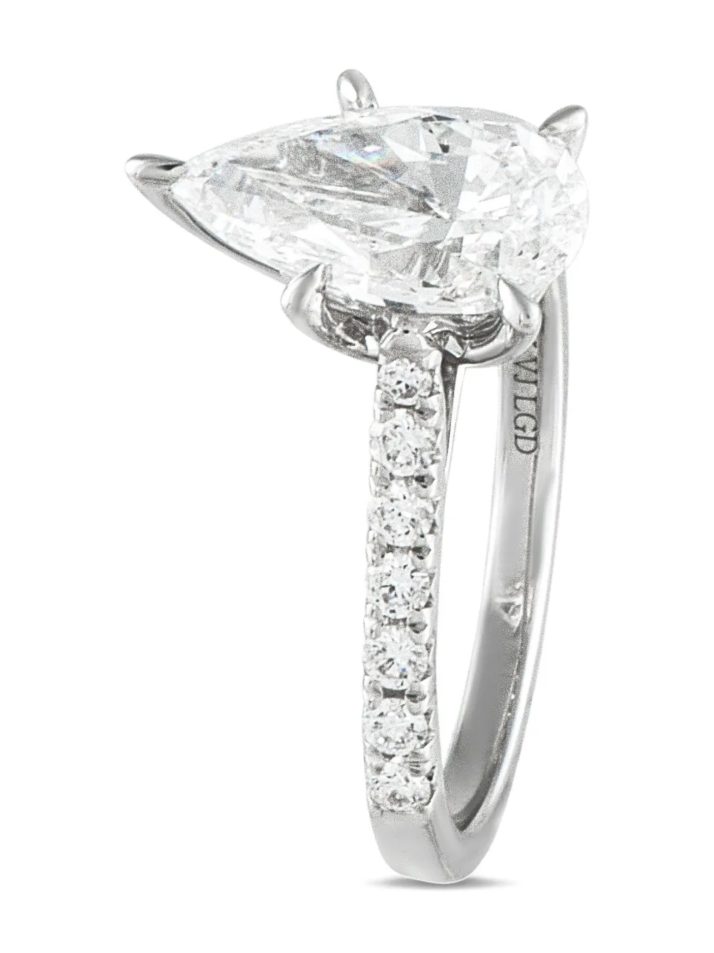 LB Exclusive 14K white gold lab-grown diamond ring | Image 2