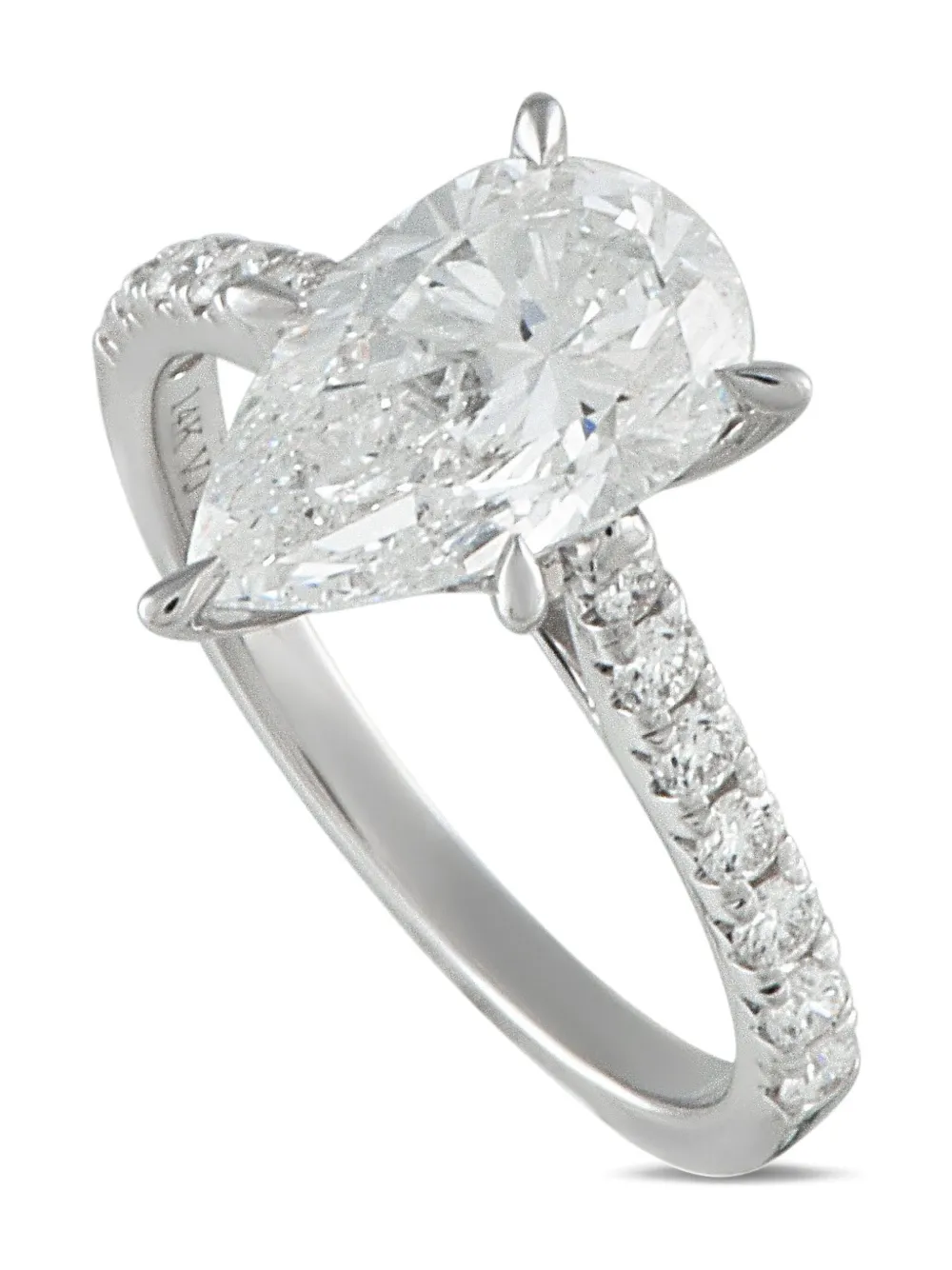 LB Exclusive 14K white gold lab-grown diamond ring - シルバートーン LB Exclusive 14K white gold lab-grown diamond ring - シルバートーン