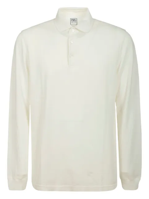 Fedeli long-sleeved buttoned polo shirt