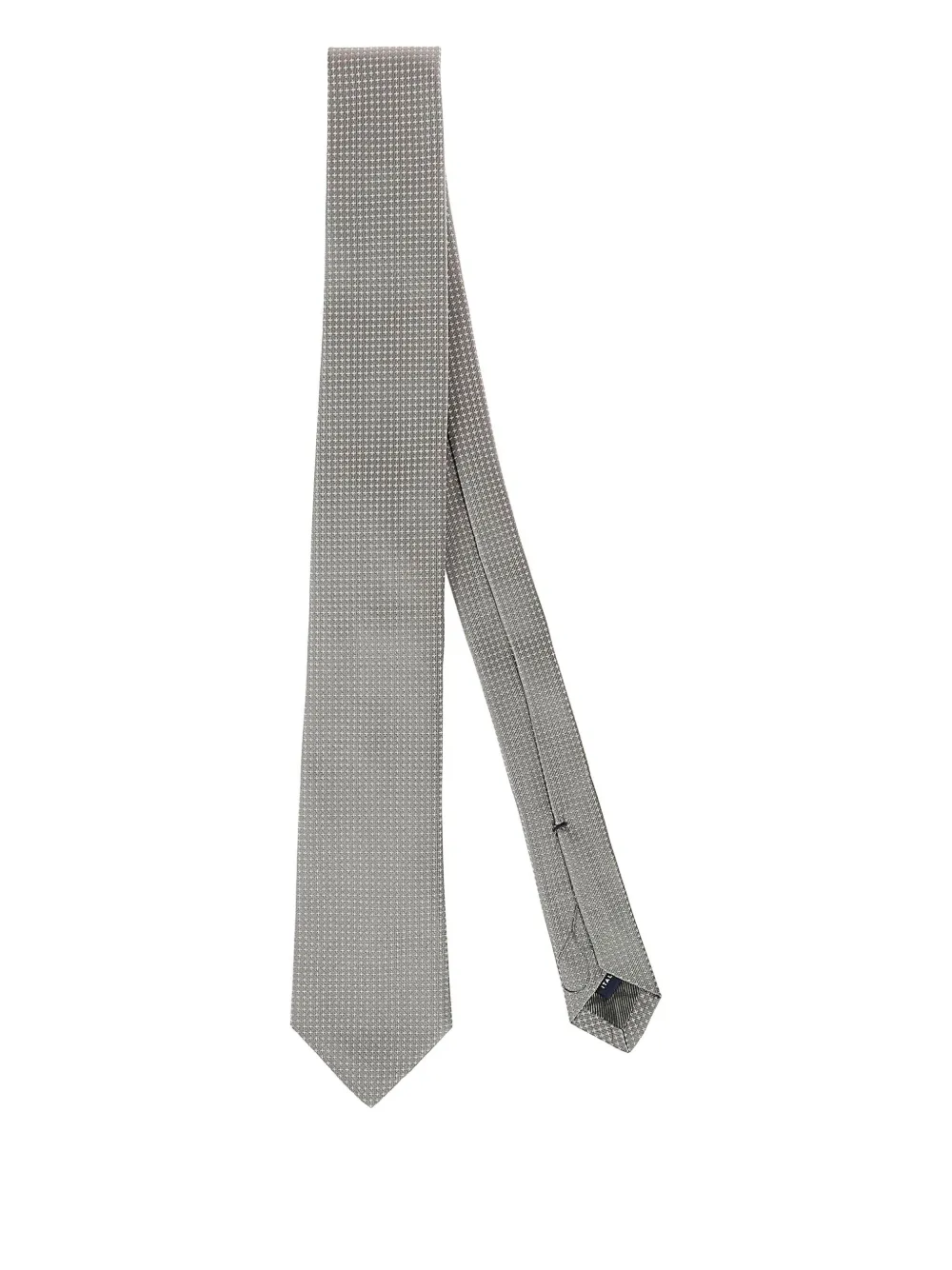 Errico Formicola patterned wool tie | Grey | Image 1