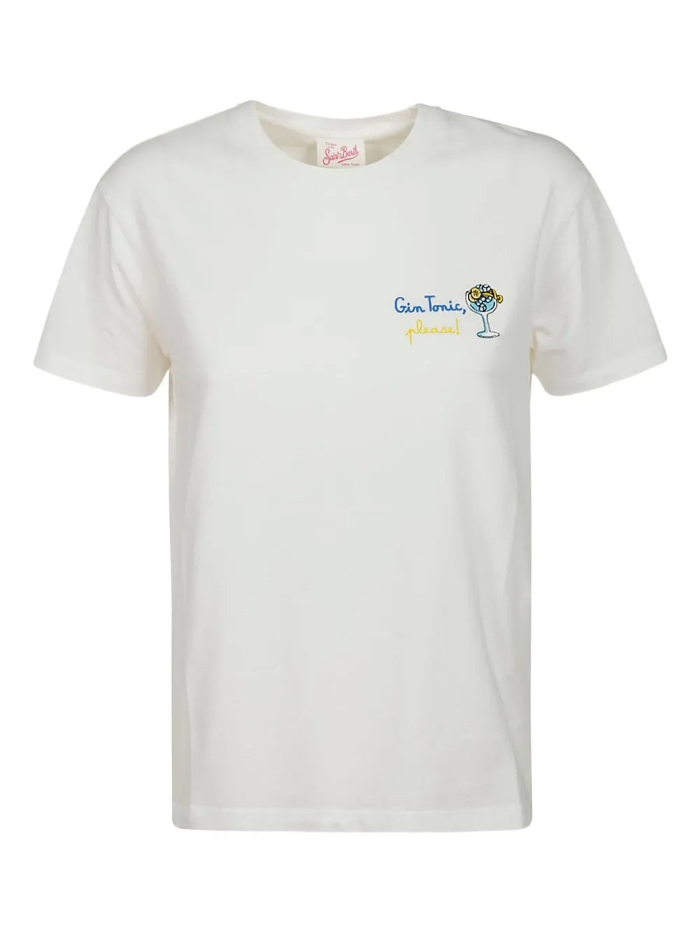 MC2 Saint Barth embroidered short-sleeved T-shirt | White | Image 1