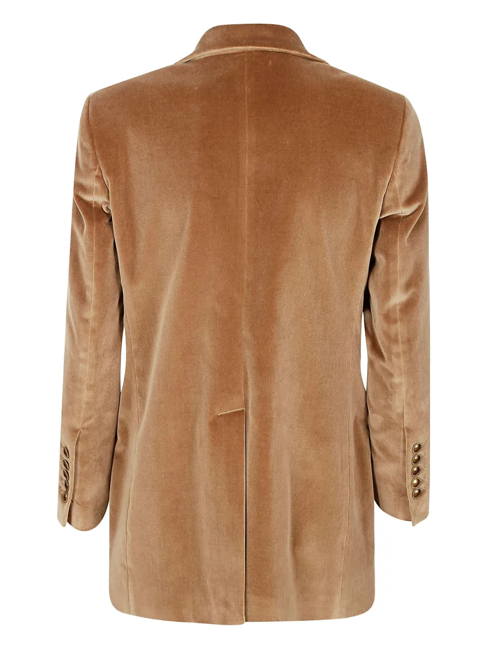 Saulina Antonia Velvet Blazer In Brown