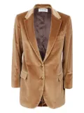 SAULINA Antonia velvet blazer - Brown