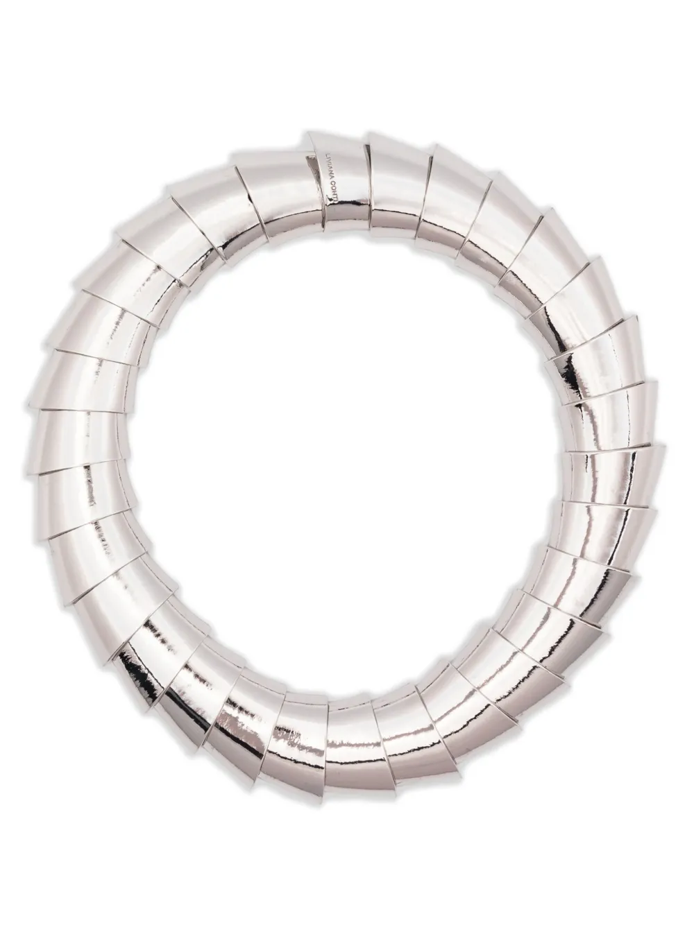 Liviana Conti logo-engraved necklace - Argento