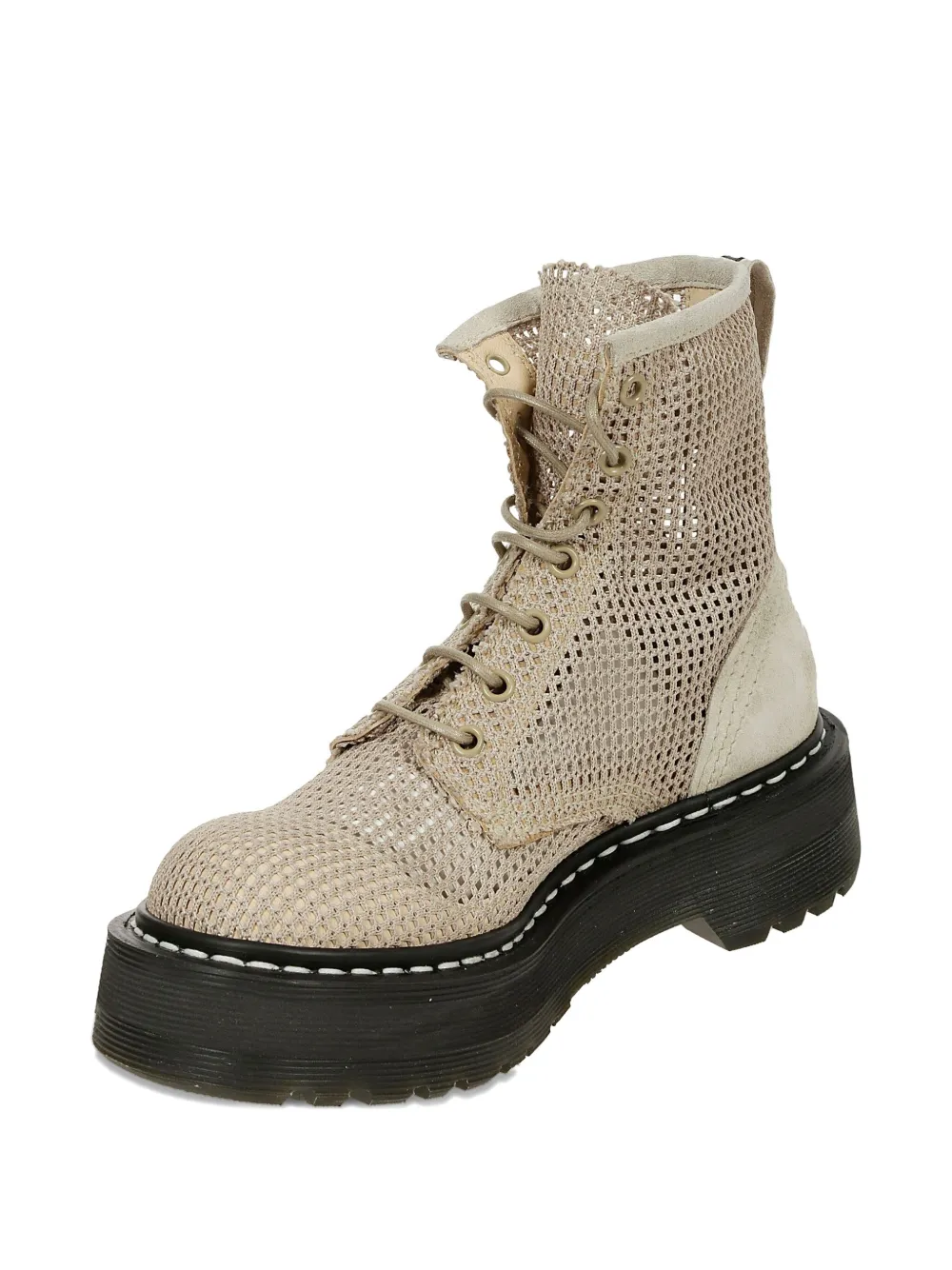 Premiata Mesh Combat Boots In Multi