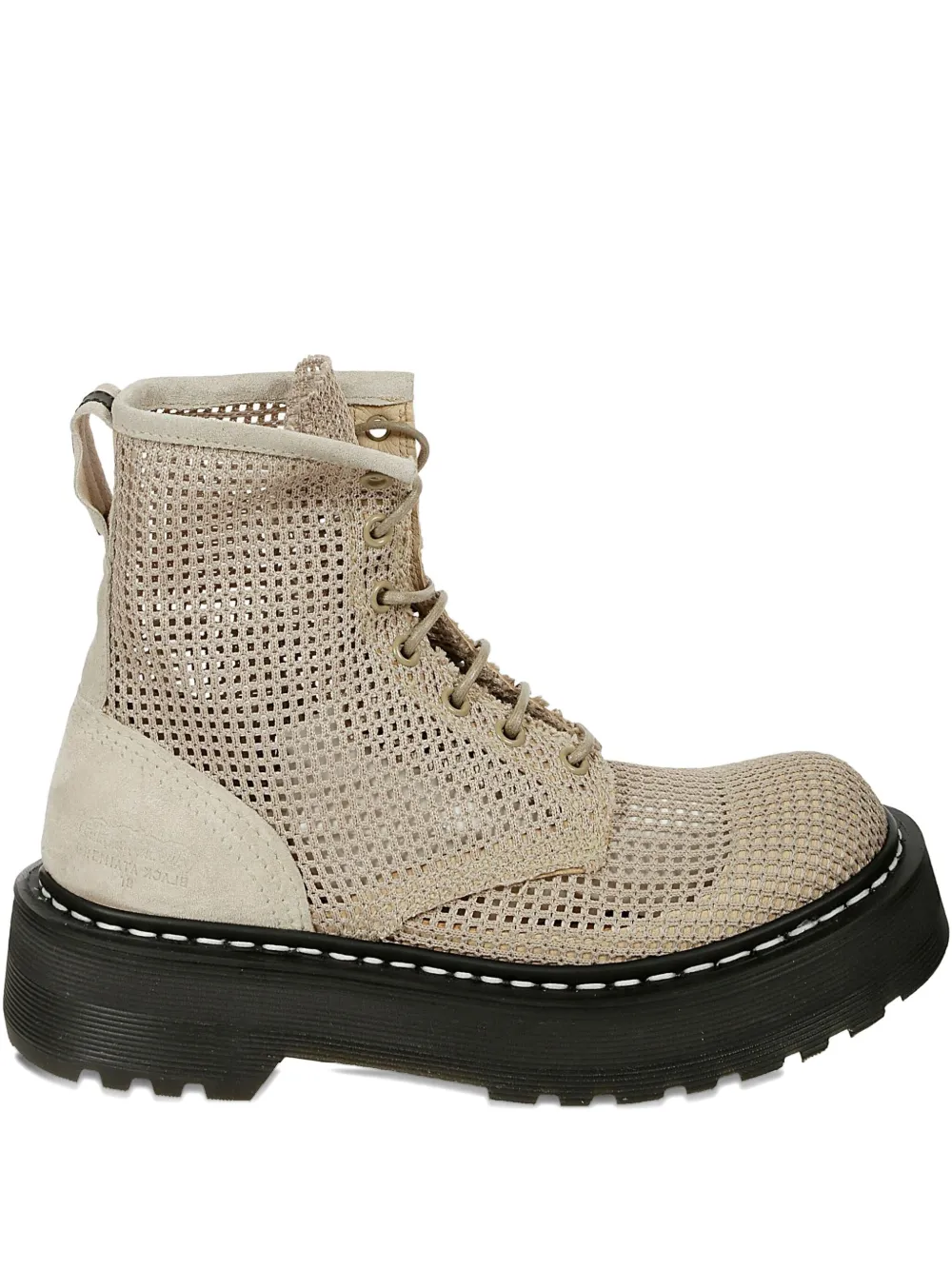 Premiata Mesh Combat Boots In Multi