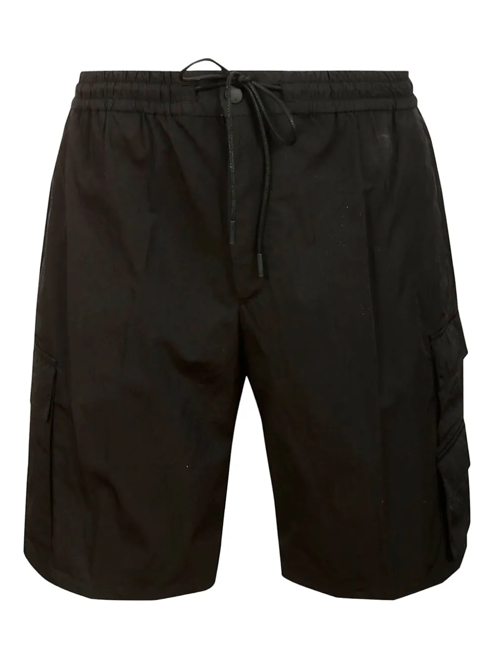 PT Torino drawstring flap-pocket shorts | Black | Image 1