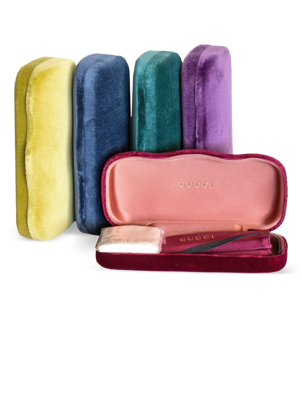 Gucci Eyewear Zonnebril met vierkant montuur Zwart