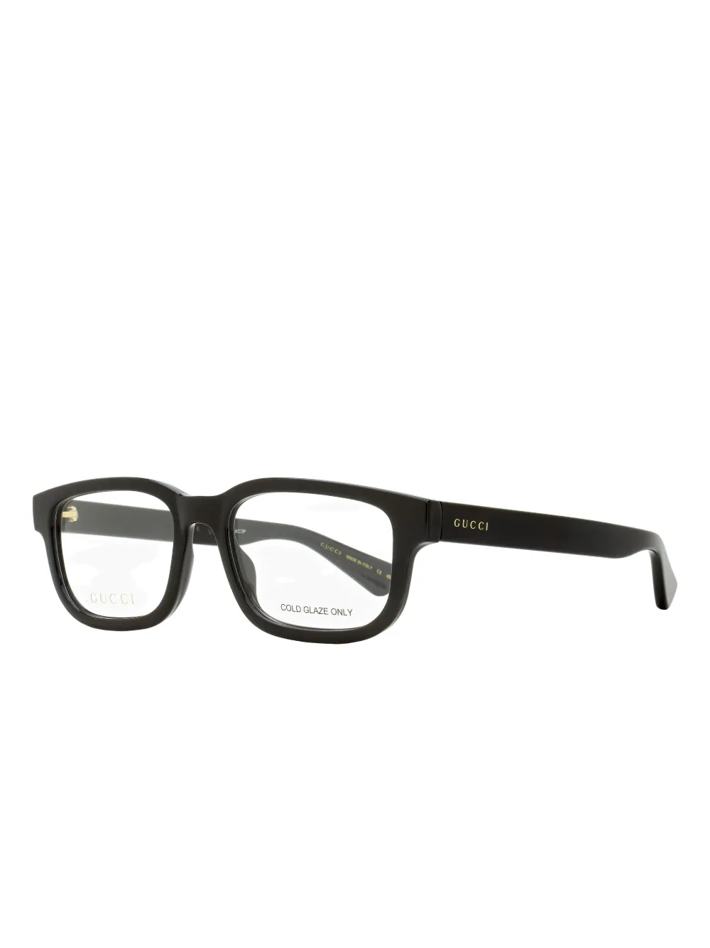 Gucci Rectangular-frame Logo Glasses In Black