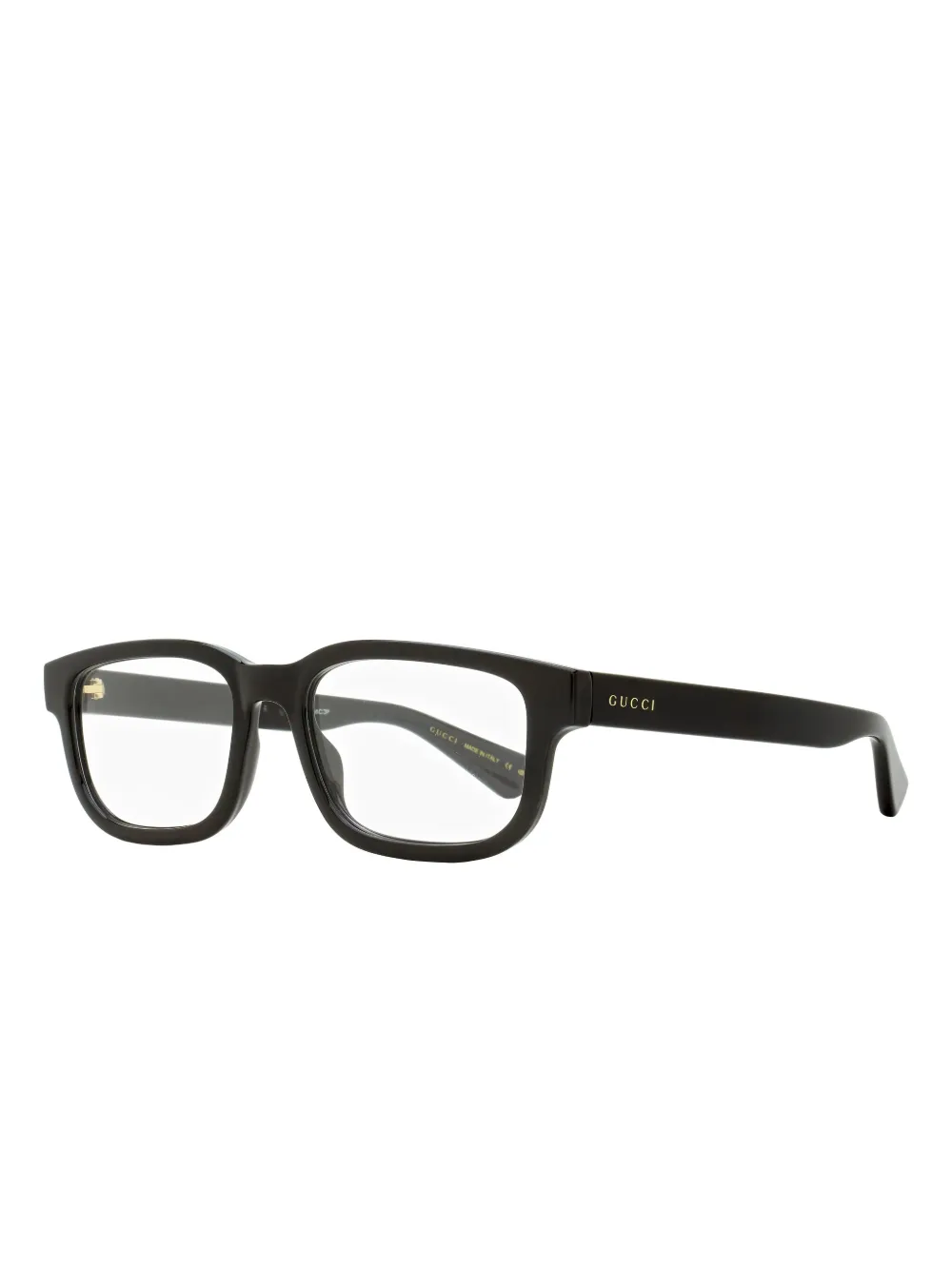 Gucci Eyewear rectangular-frame logo glasses | Black | Image 1