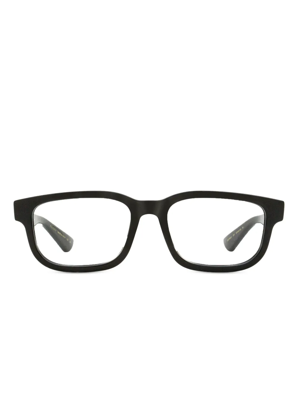 Gucci Eyewear rectangular-frame logo glasses | Black | Image 1