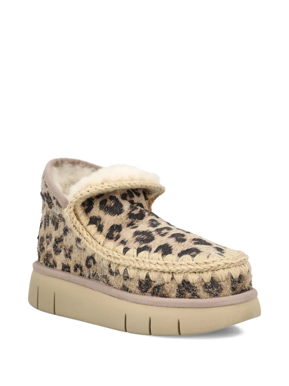 Mou Leopard-pattern Slip-on In Neutral