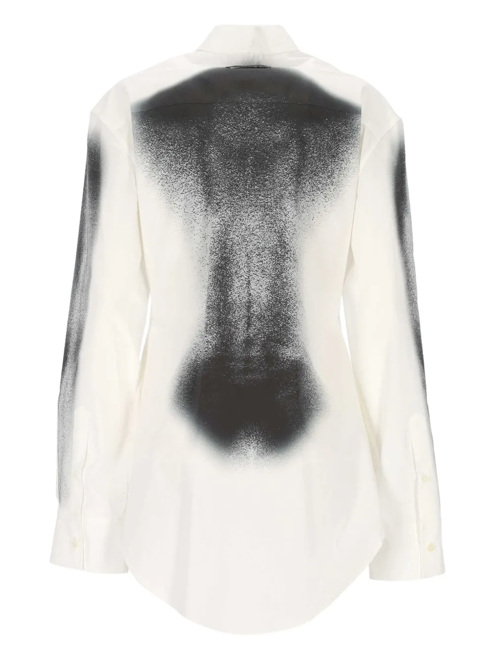 Jean Paul Gaultier buttoned graphic shirt - Beige