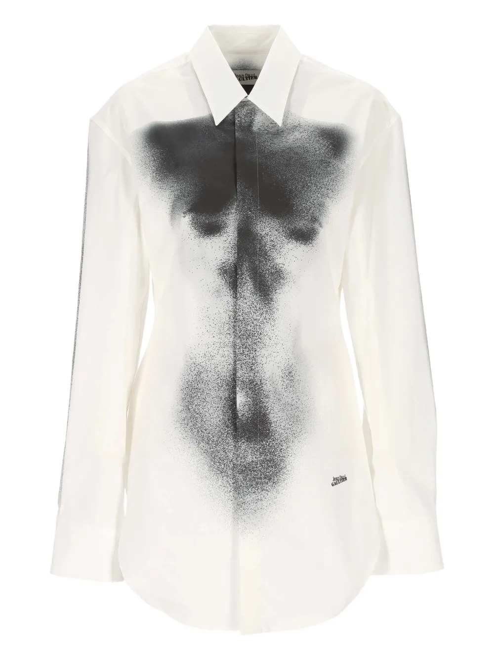 Jean Paul Gaultier buttoned graphic shirt | Neutrals | Image 1