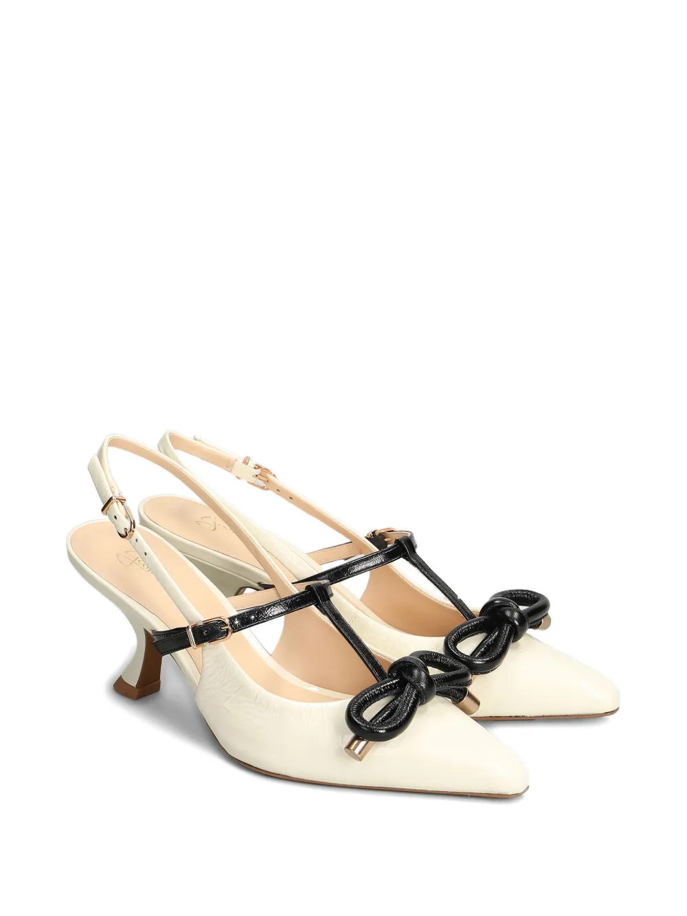 Guilhermina 70mm Bow Strap Pumps In Multi