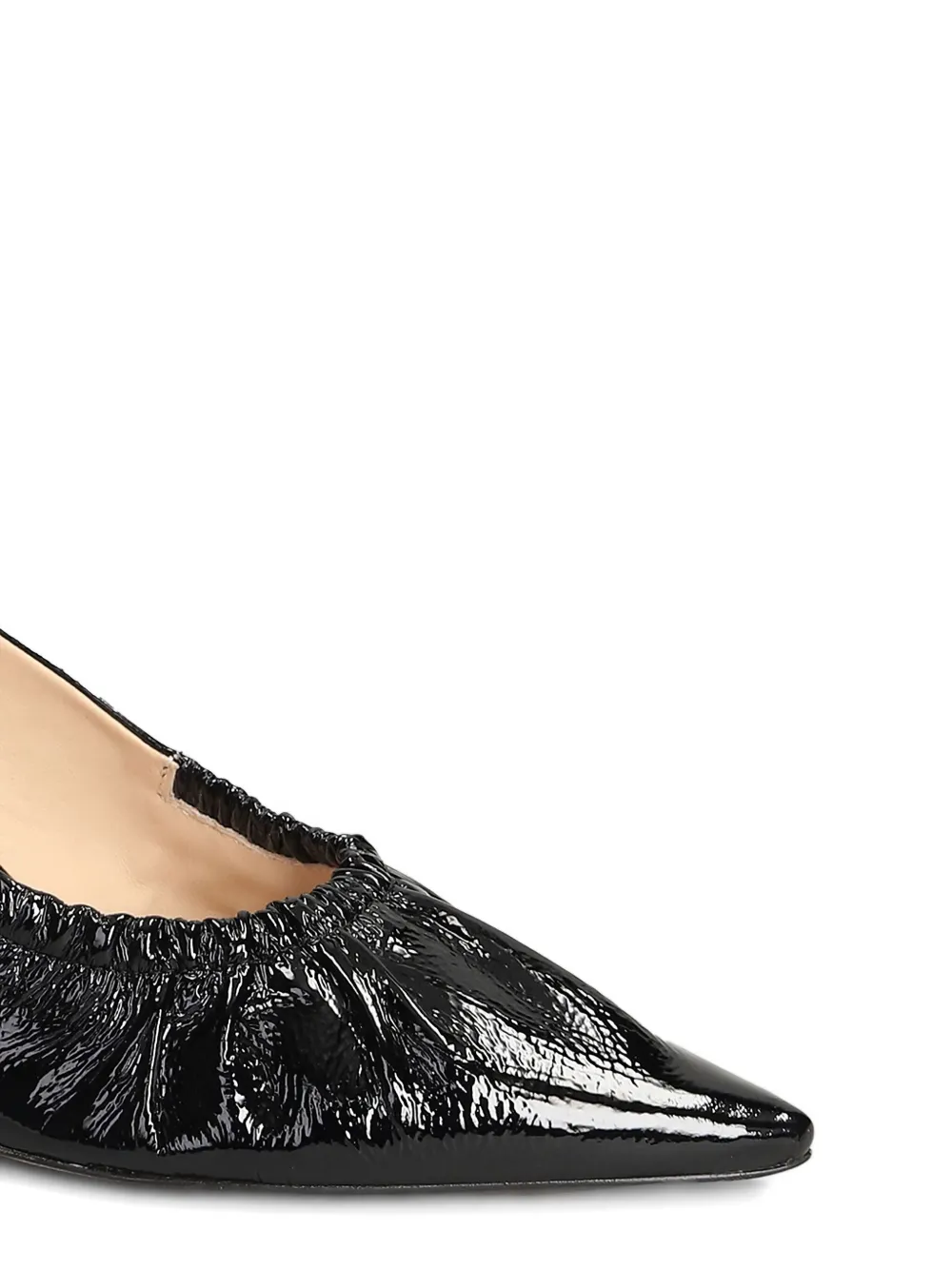 Guilhermina Ruched Slingback Pumps In Black