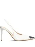 Werner toe-cap stiletto pumps - White