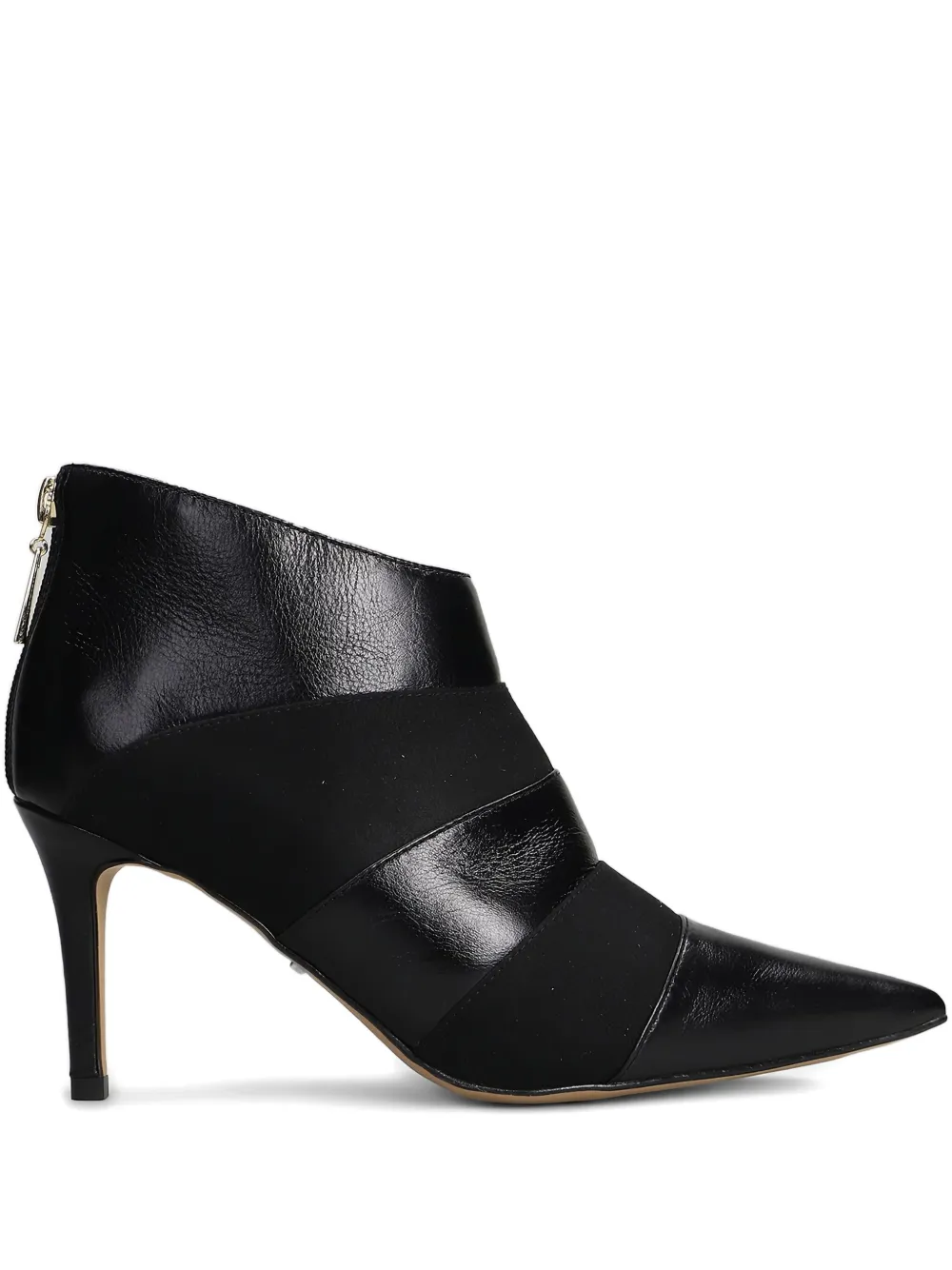Werner 80mm panelled heeled boots | Black | Image 1