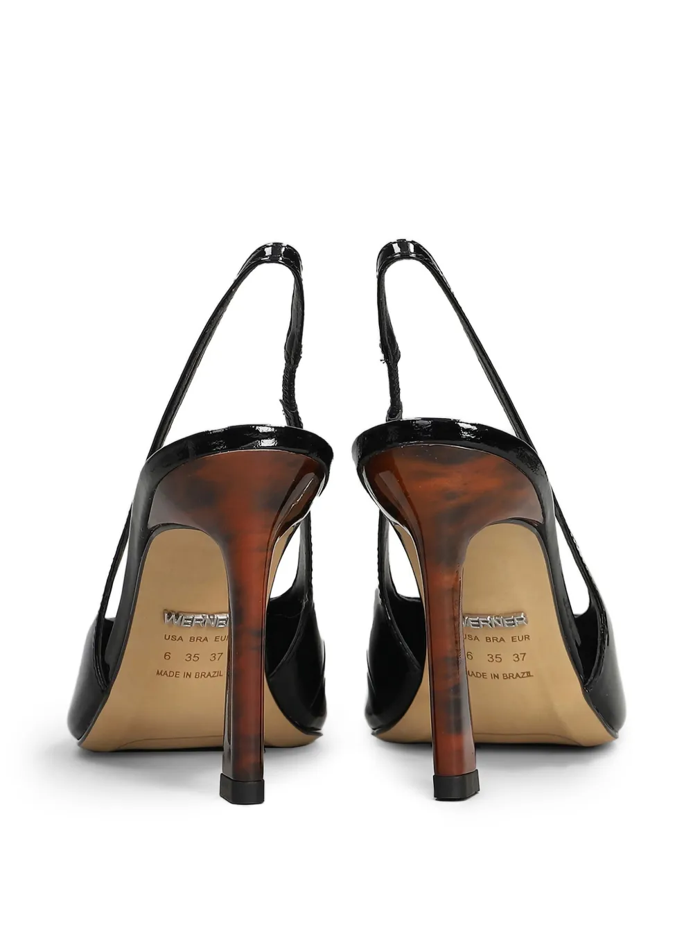 Werner Pumps met puntige neus Zwart