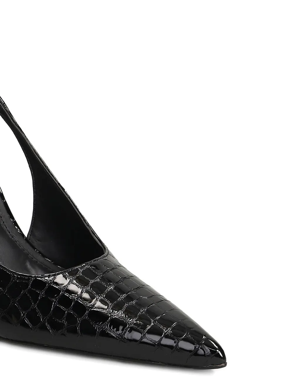 Werner Slingback pumps met puntige neus Zwart