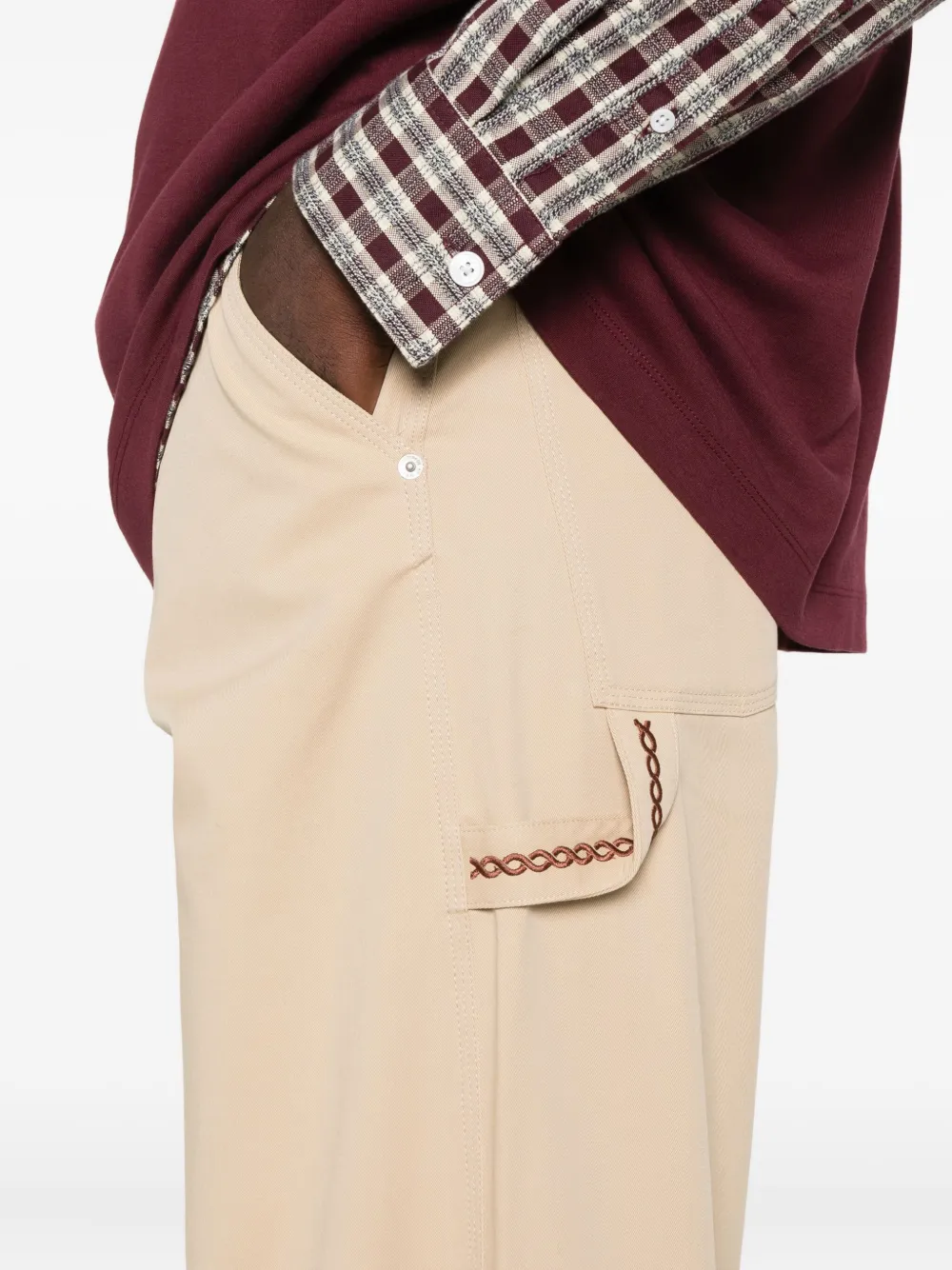 Drôle De Monsieur Straight broek Beige