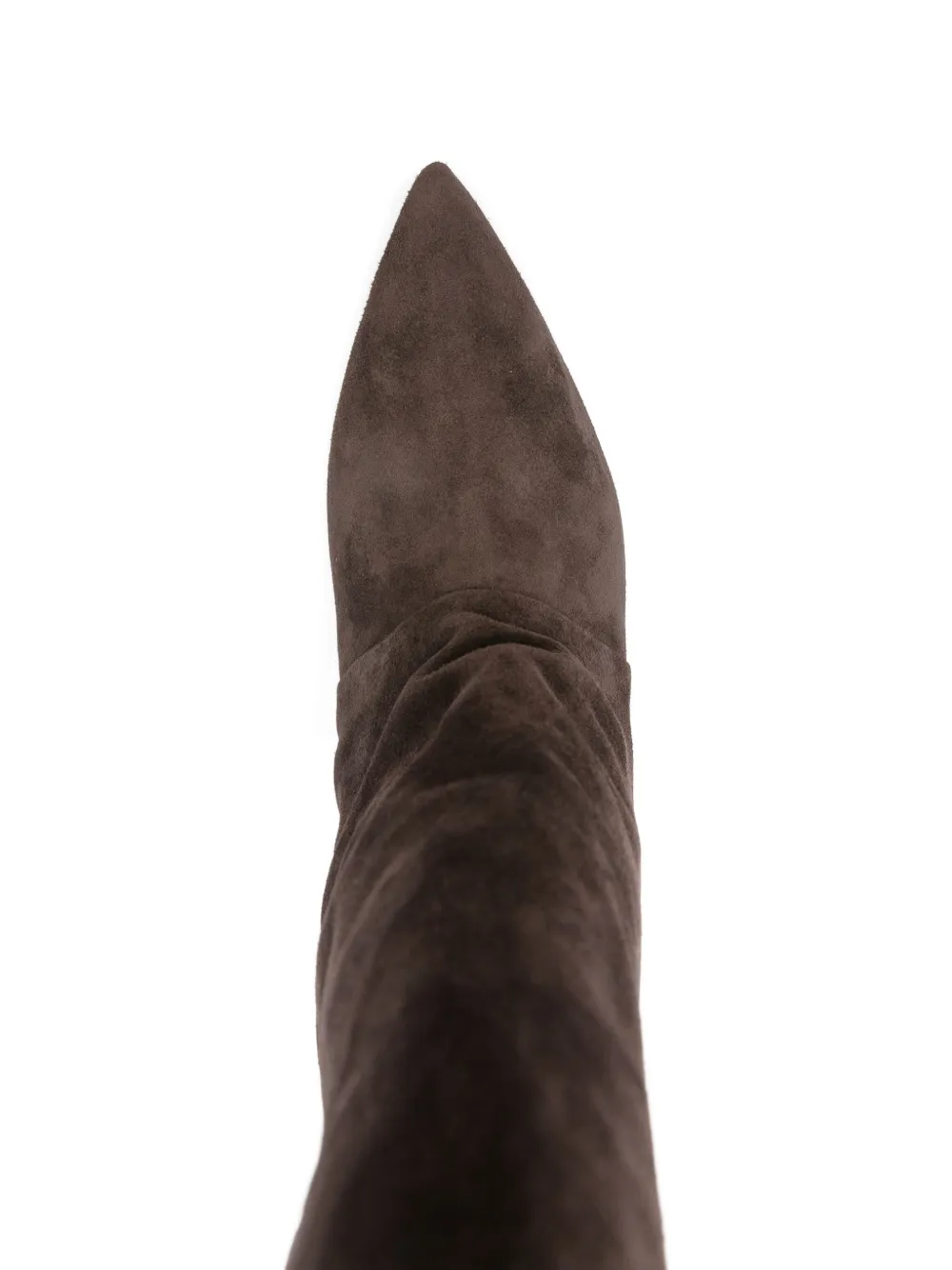 Alchimia Knee-high Suede Boots In Brown