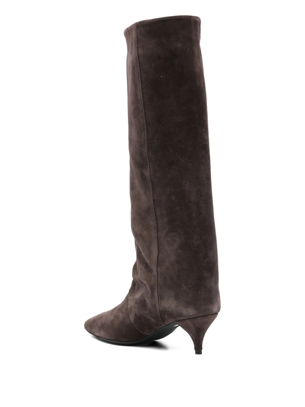 Alchimia Knee-high Suede Boots In Brown