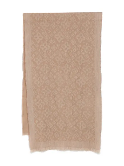 Tagliatore bufanda con motivo y flecos