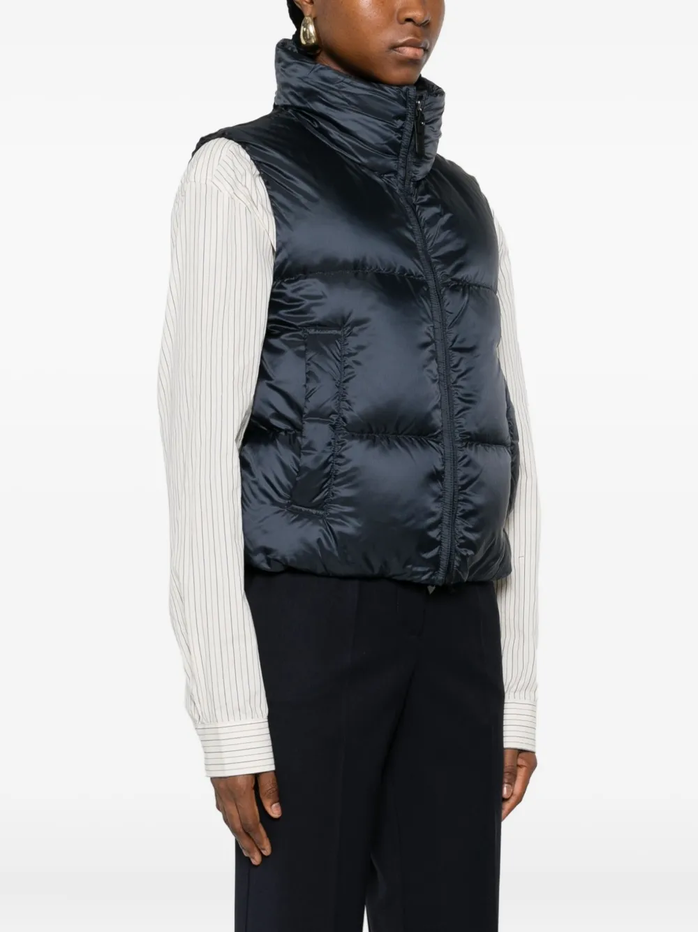 Max Mara The Cube Gilet In Blue