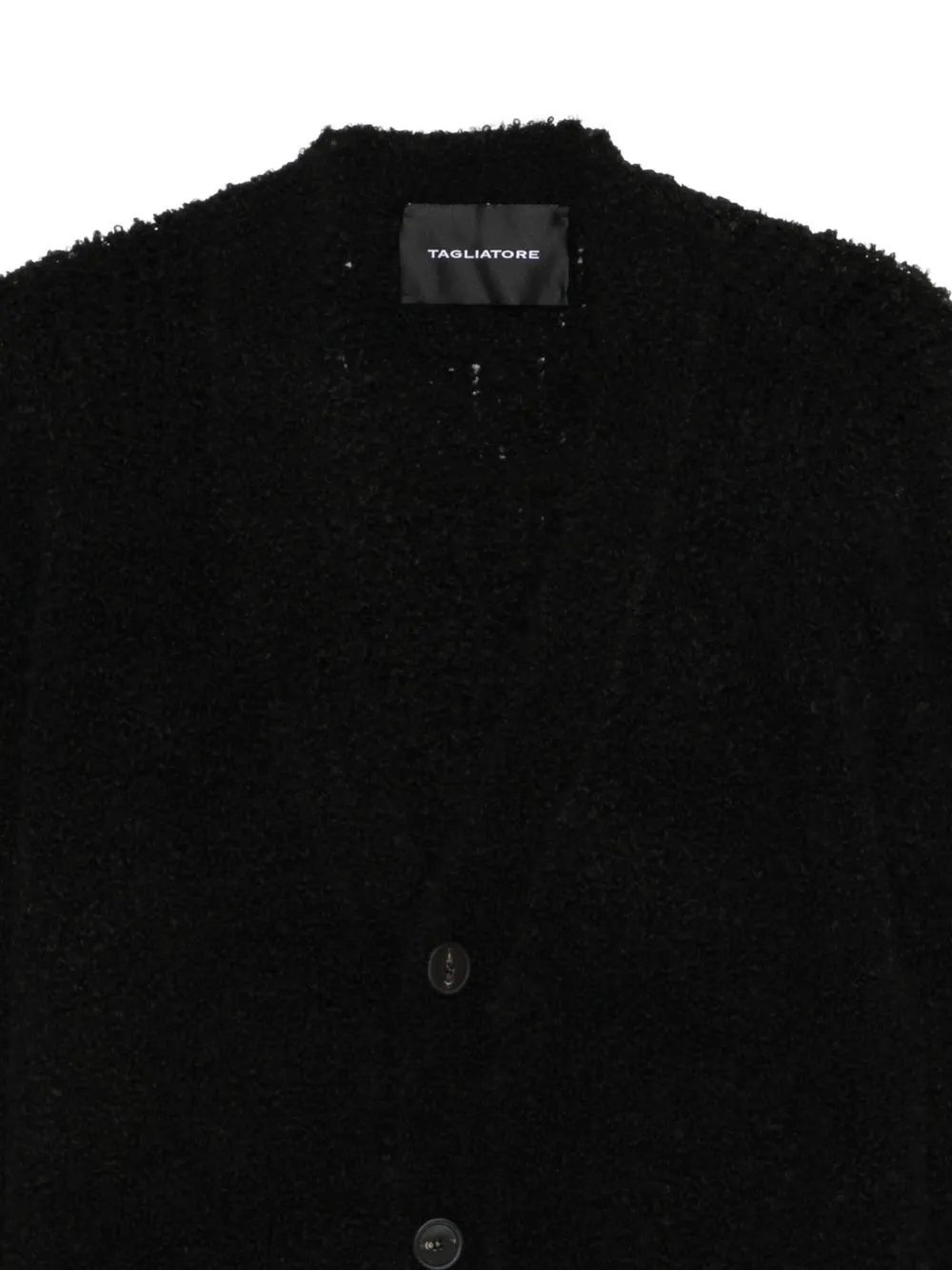 Tagliatore Button-up vest Zwart