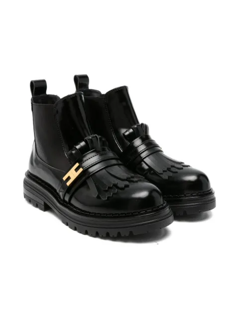 Elisabetta Franchi Kids leather Chelsea boots