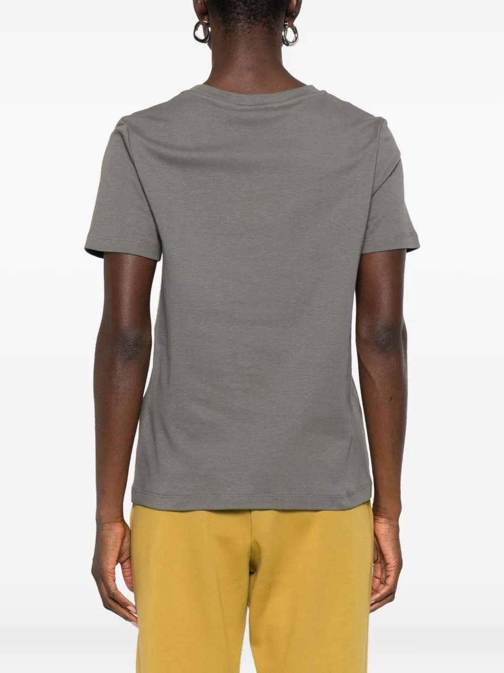 'S Max Mara T-shirt met geborduurd logo Grijs