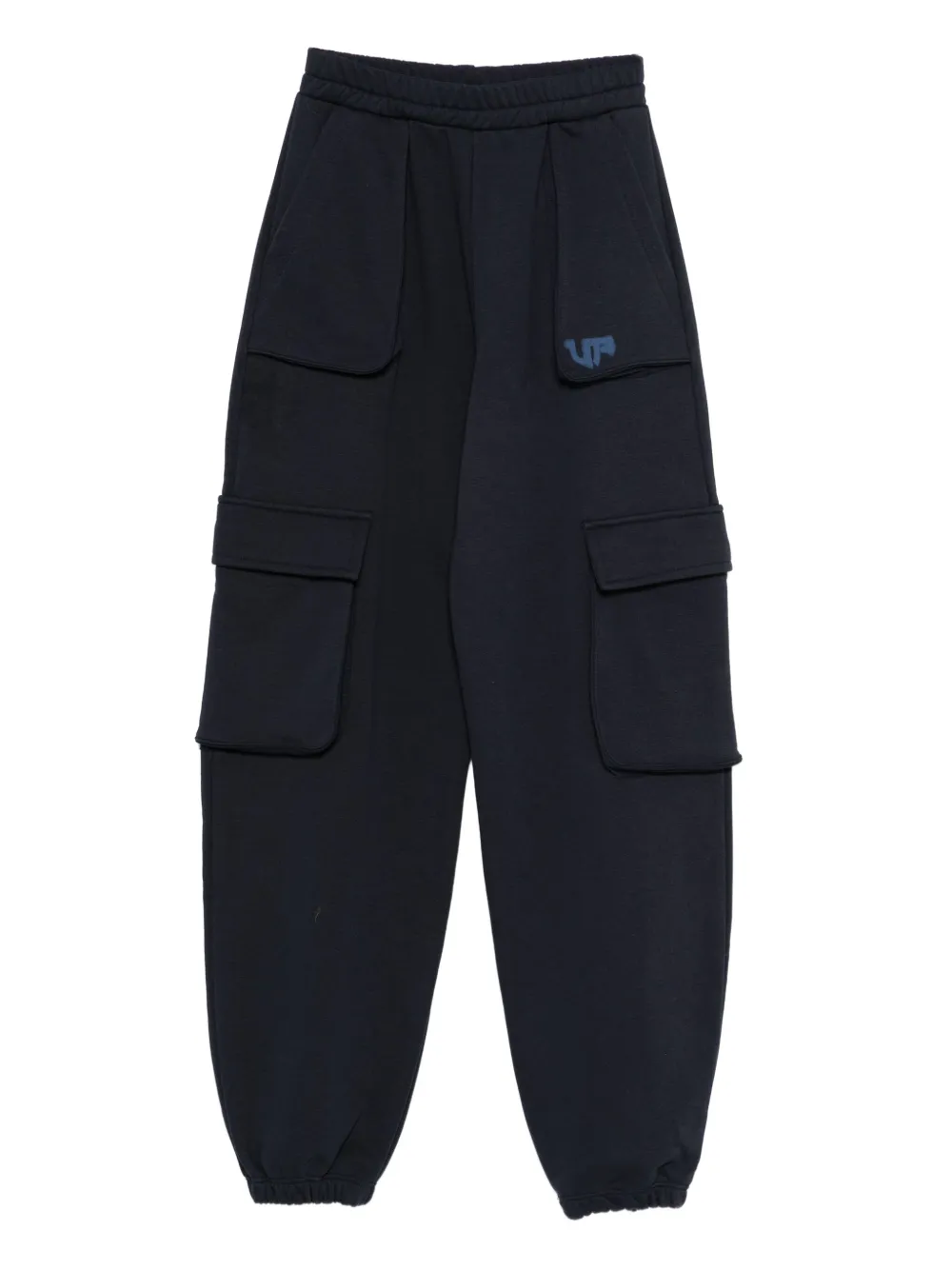 Pinko Kids logo-detail cargo trousers - Blu
