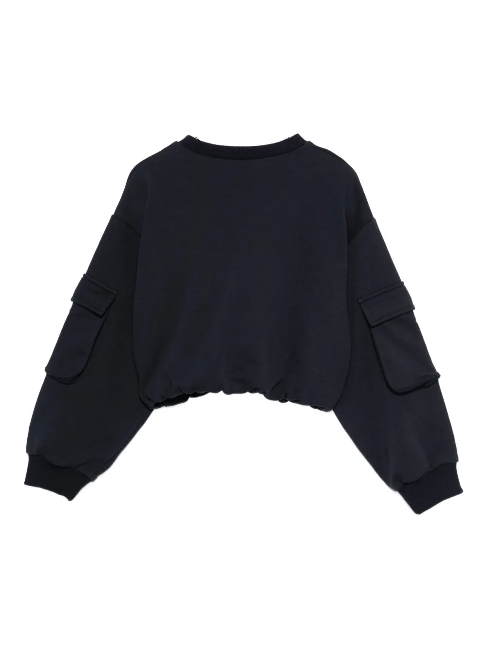 Pinko Kids Sweater met logoprint Blauw