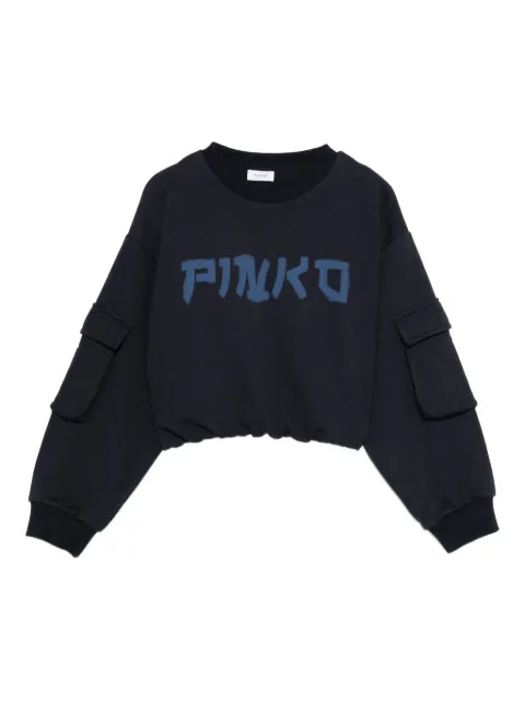 Pinko Kids logo-print sweatshirt