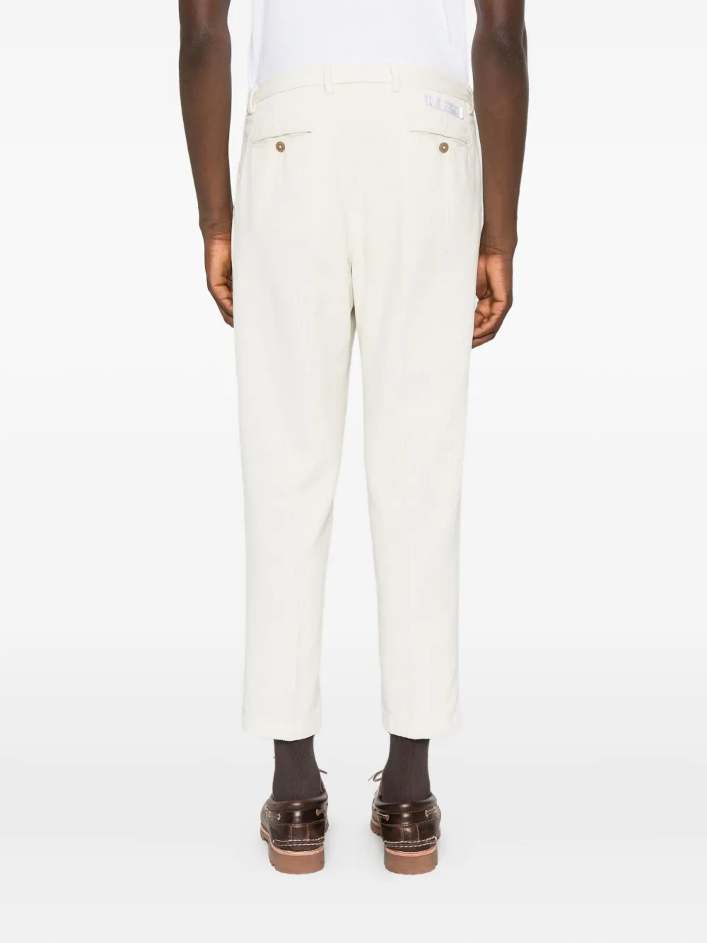 Briglia 1949 Ribfluwelen broek Wit