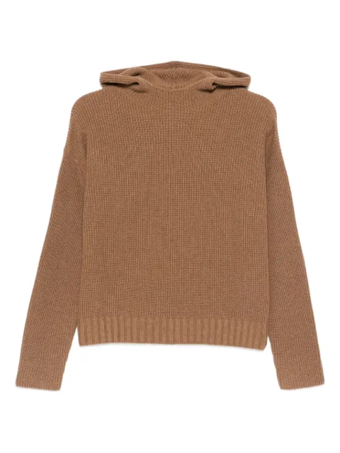 Max Mara top tejido con capucha