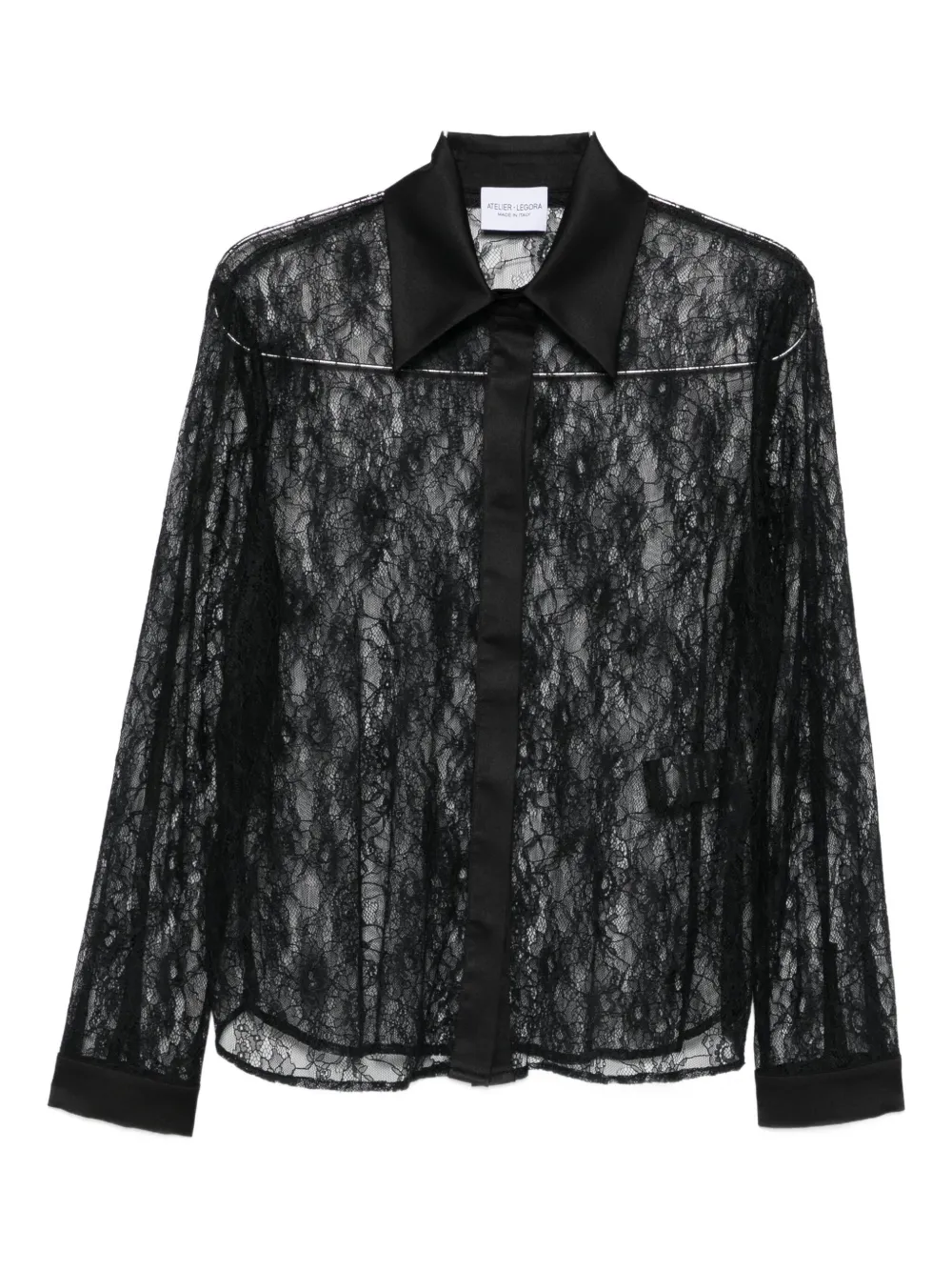 Alessandro Legora Lace Blouse In Black