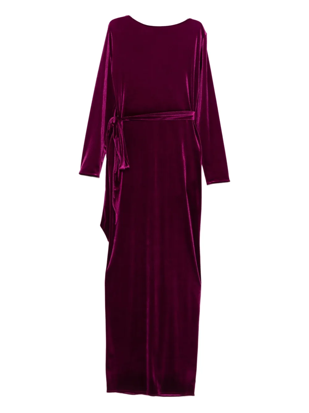 ALESSANDRO LEGORA knot-detail long-sleeve maxi dress - Roze