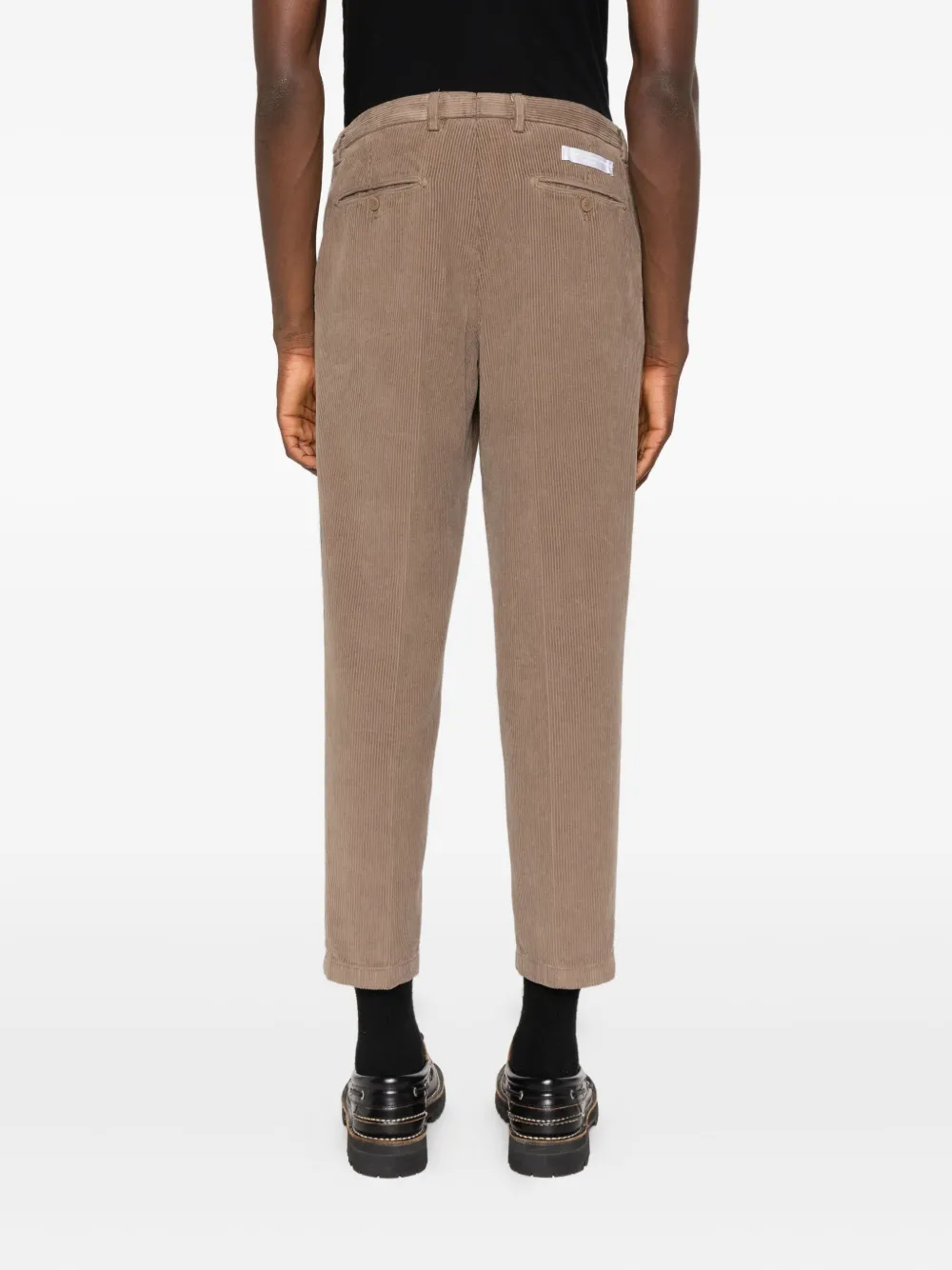 Briglia 1949 Ribfluwelen cropped broek Bruin