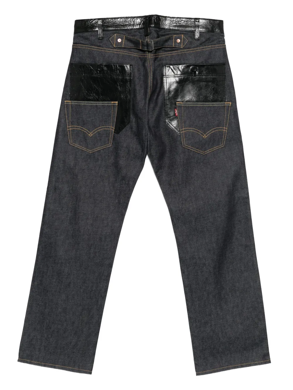 Junya Watanabe MAN leather-patch jeans | Regular & Straight-Leg Jeans | Image 2