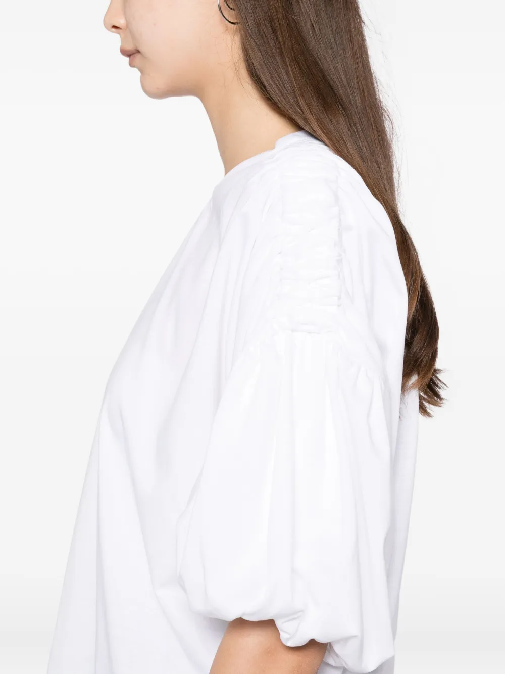 Noir Kei Ninomiya Katoenen T-shirt Wit