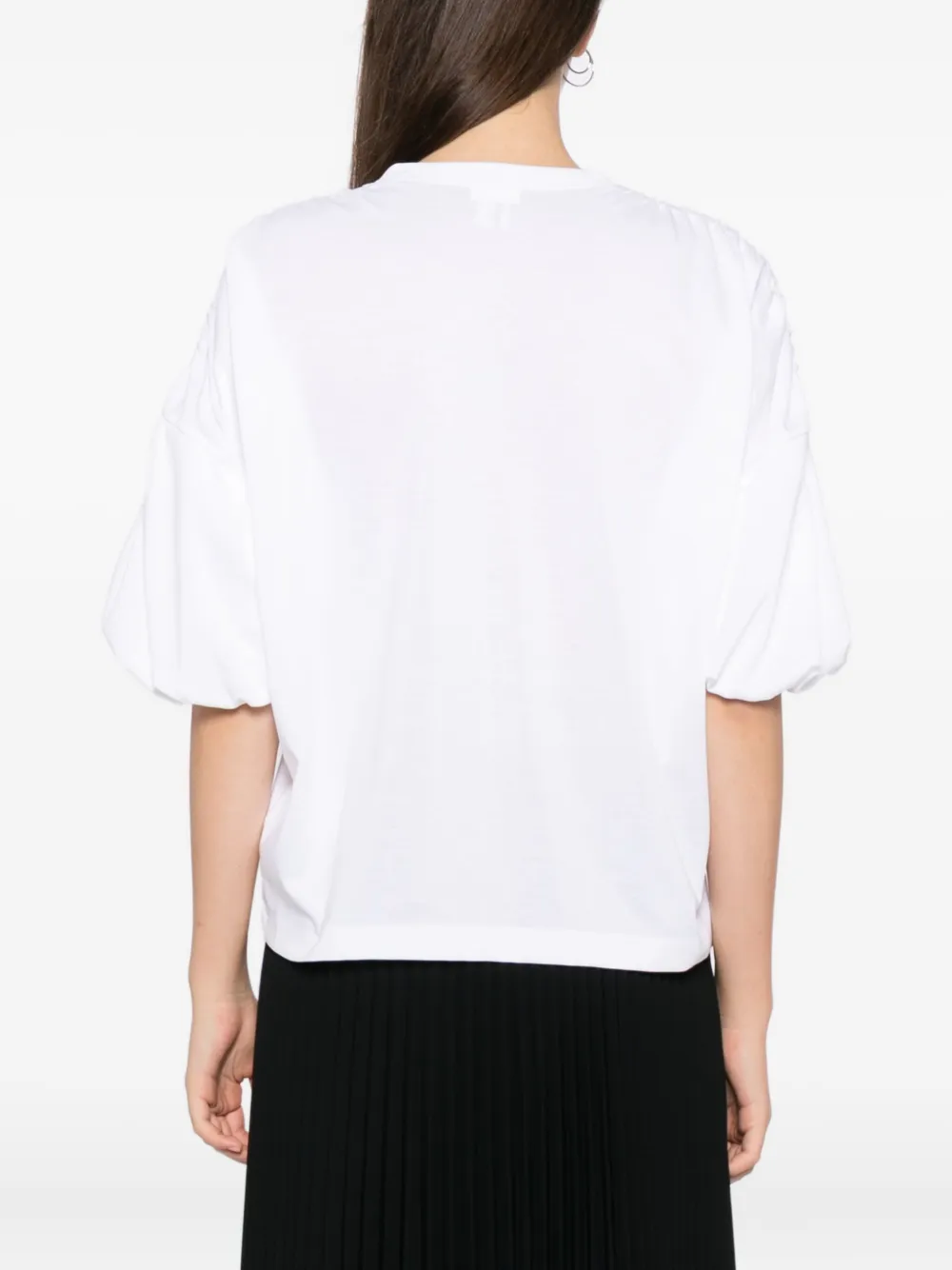Noir Kei Ninomiya Katoenen T-shirt Wit