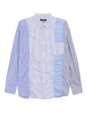 Junya Watanabe MAN ストライプ シャツ | ブルー | FARFETCH JP