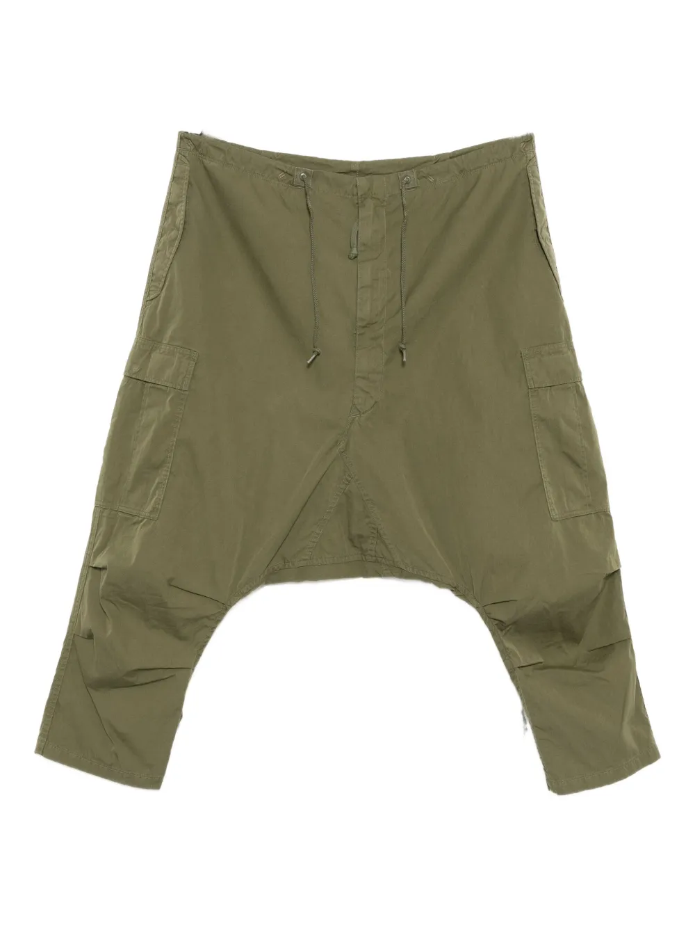 Junya Watanabe Drop-crotch Trousers In Green