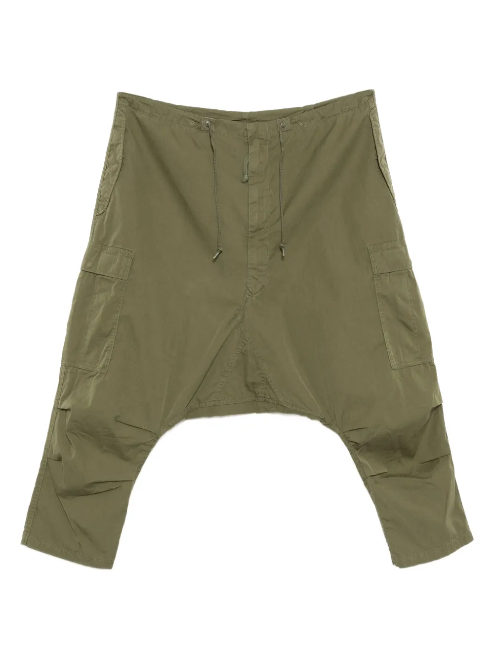 Junya Watanabe MAN drop-crotch trousers | Green | Image 1