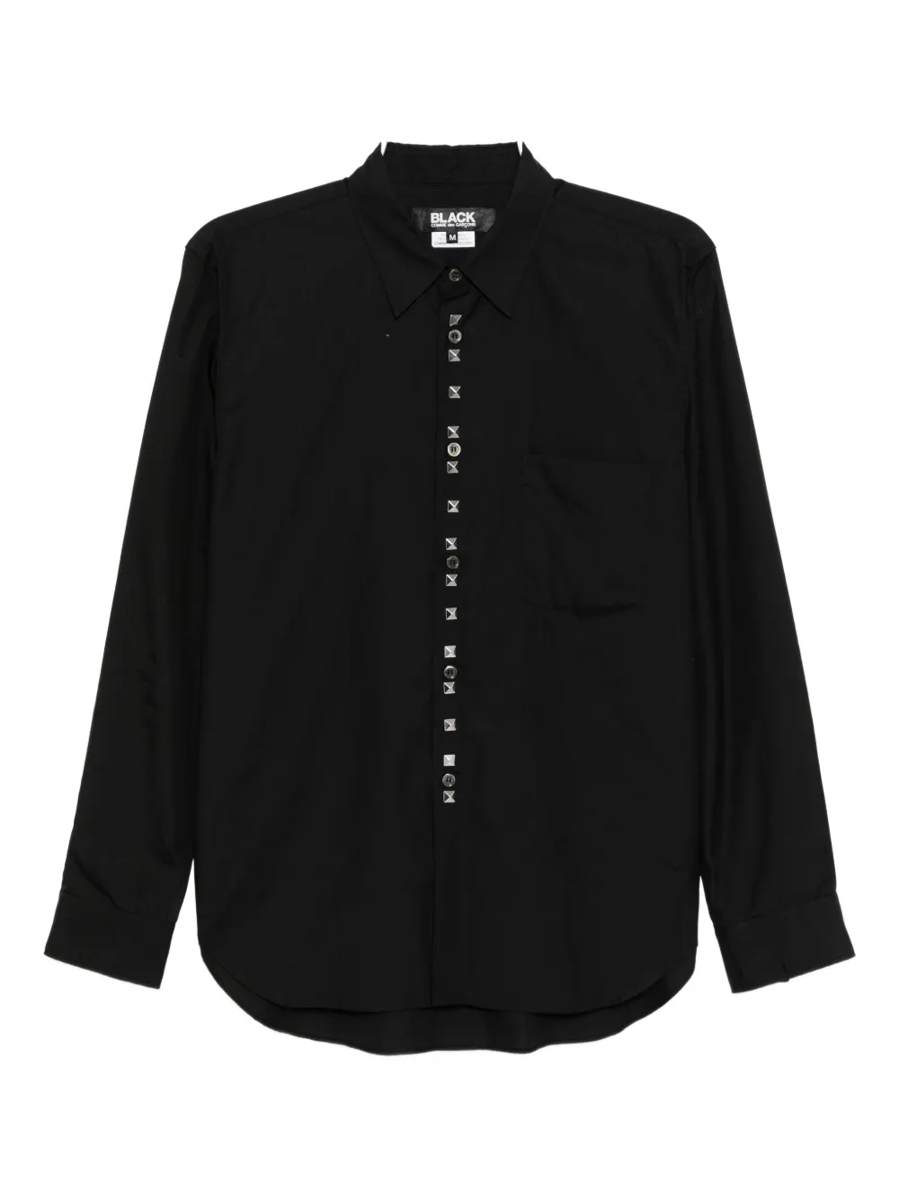 Black Comme Des Garçons Stud-embellished Shirt In Black