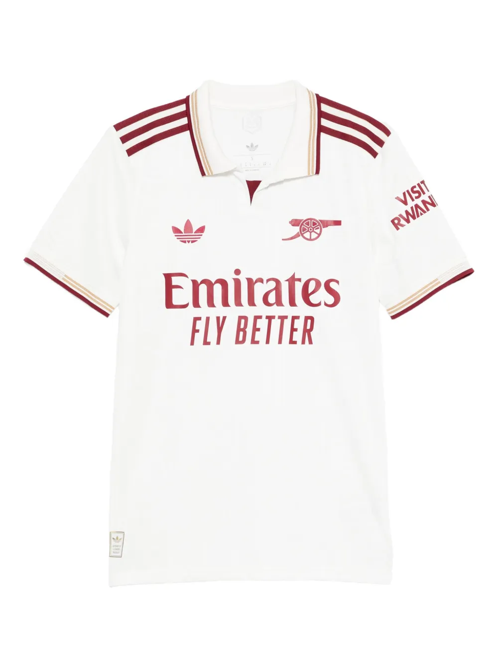 adidas striped-detail jersey - Bianco